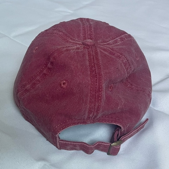 Home Free California Hat | Vintage Maroon Distressed Baseball Cap Adjustable - Picture 5 of 7